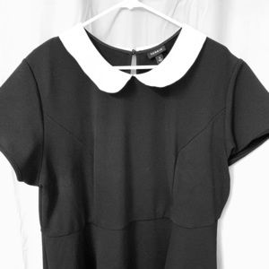 Black and White Peter Pan Collar Dress